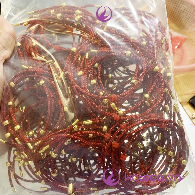 Vòng tay dây thép size 2mm chưa mix phụ kiện ( vòng thô )