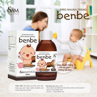Siro Nhuận Tràng Benbe trị táo bón cho bé
