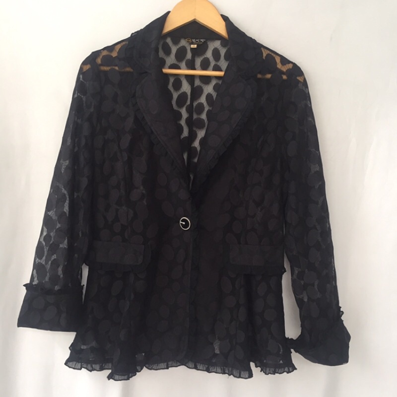 Khoác blazer Korea moẻng màu đen mới ken