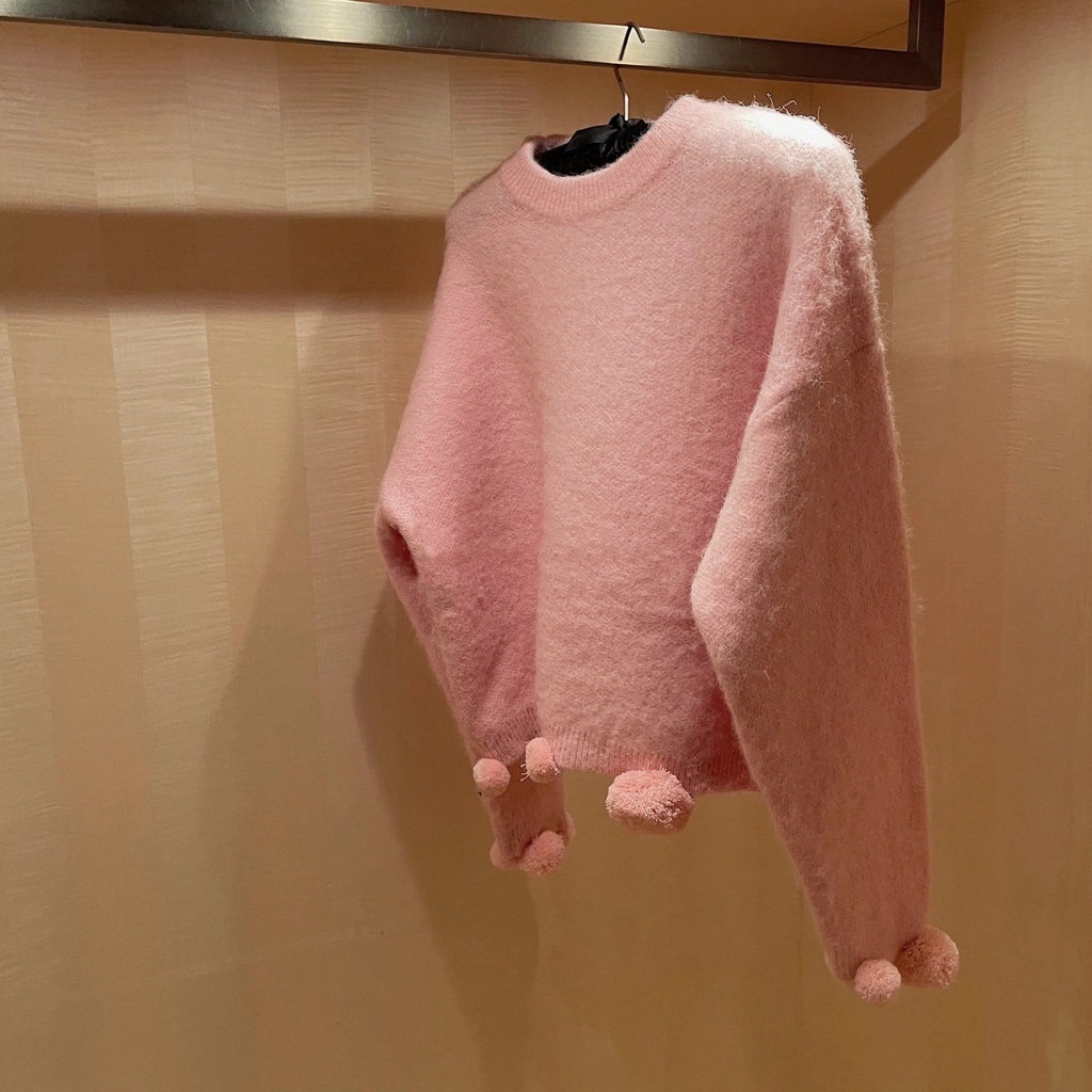 Áo Len Cục Bông LSEOUL A2300 Chất Dày Dặn Mềm Mại Không Xù Lông