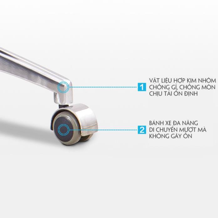 Ghế giám đốc bọc da Pu cao cấp Ghế xoay văn phòng Ghê văn phòng Chân sắt bằng thép không rỉ - (Loại có tay) | BigBuy360 - bigbuy360.vn