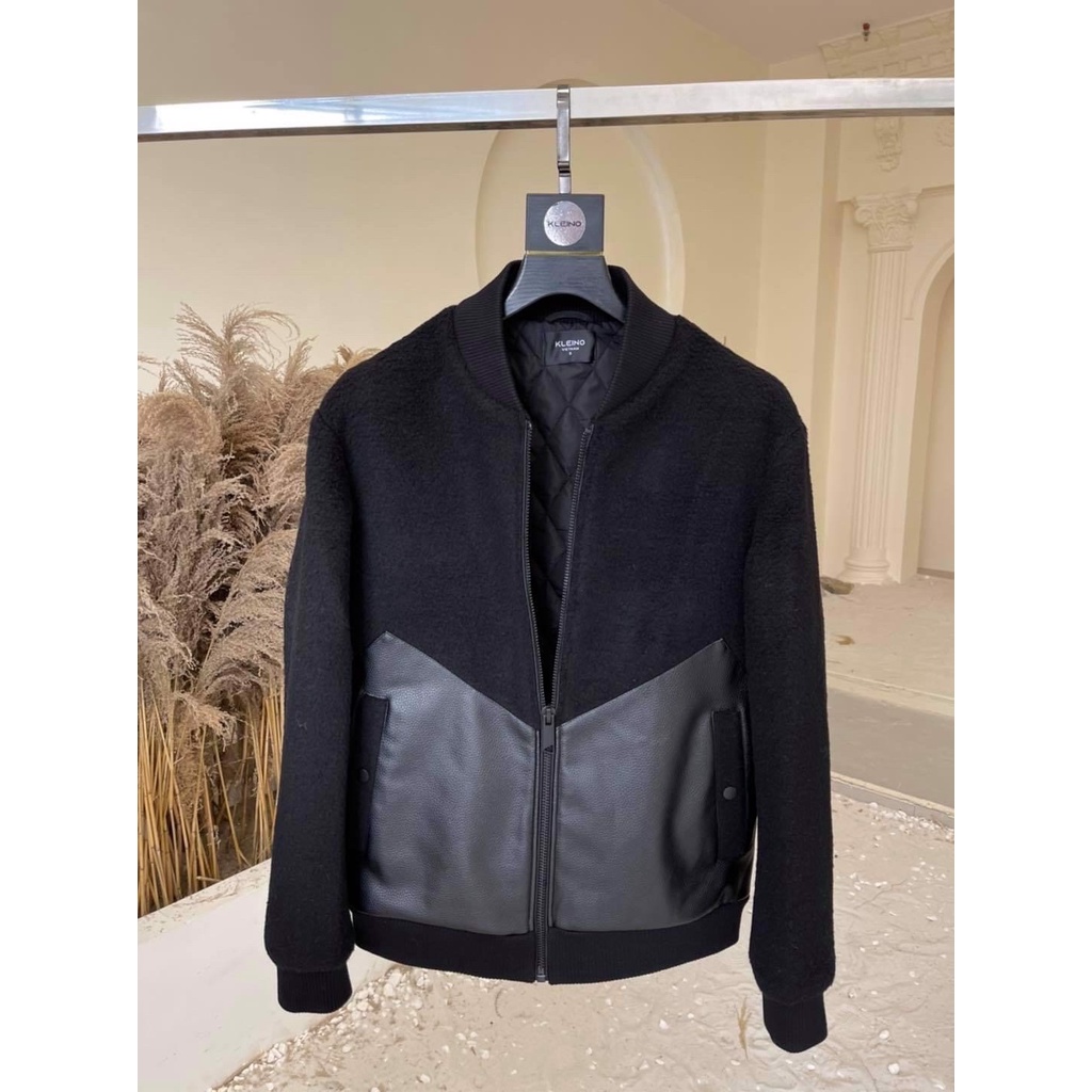 Áo khoác Leather Mix Jacket