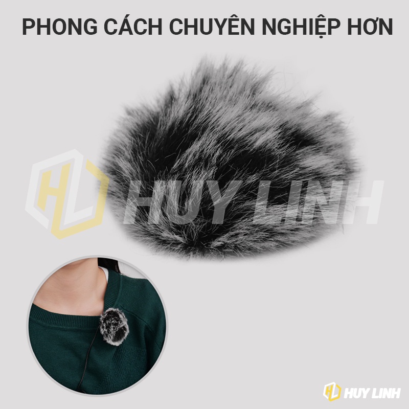 Bông Lọc gió cho micro cài áo Boya M1 MM1 M1DM - Giảm tiếng ồn rít lọc âm