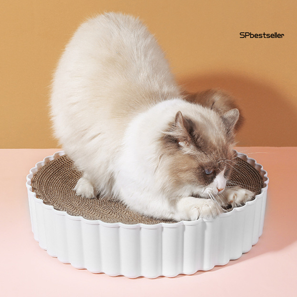 Thảm Tròn Tập Cào Móng Cho Mèo