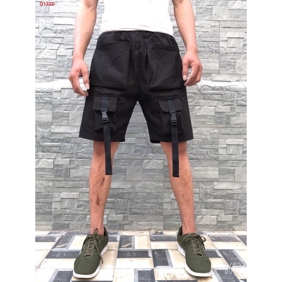 Quần short kaki 2 TÚI co giãn 4 chiều nam nữ đều mặc đẹp HÌNH THẬT