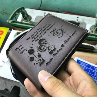 VÍ DA NAM KHẮC THEO YÊU CẦU