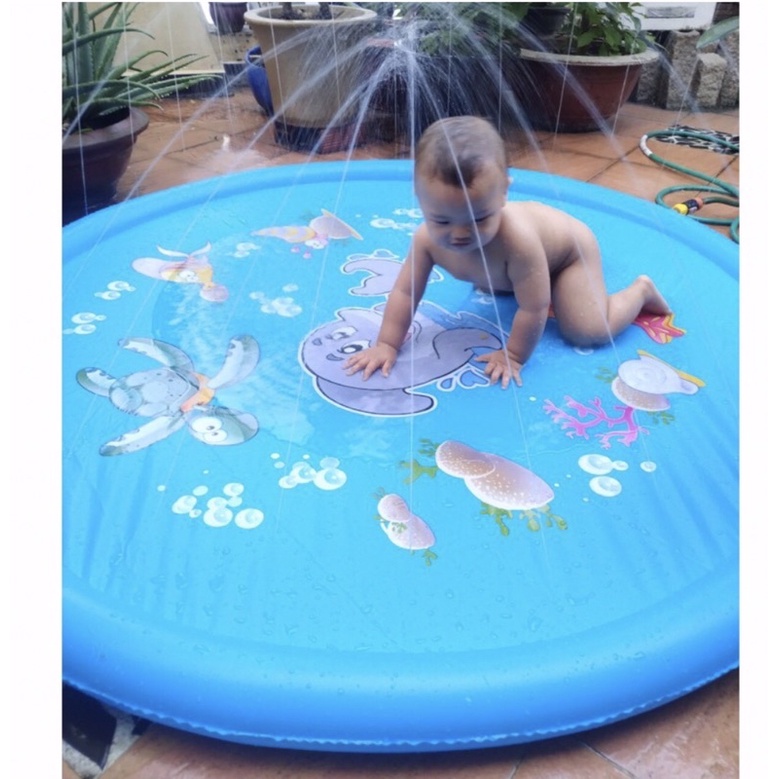 Bể bơi phun nước cho bé💗  💗phao tắm phun nước , thảm cho bé HOT
