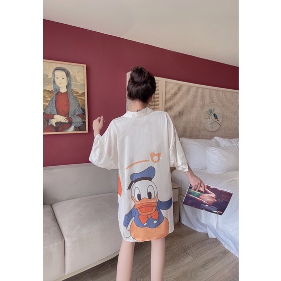 Đầm lụa cổ sơ mi latin cao cấp siêu xinh