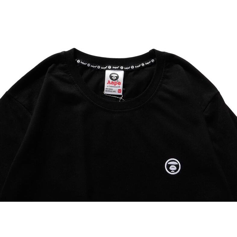 Áo thun cotton tay ngắn in chữ AAPE thời trang