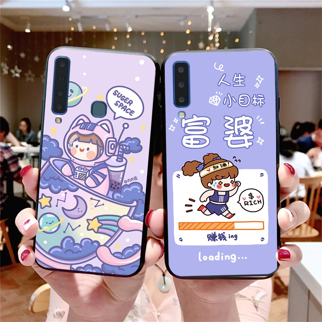 Ốp lưng Samsung Galaxy A7 2018 - A9 2018 in họa tiết hoạt hình cute