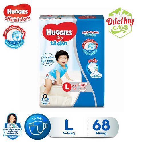 Tã Dán Huggies M76/L68/XL62/XXL56_Duchuymilk