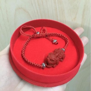 Vòng tay tỳ hưu san hô thắt chỉ