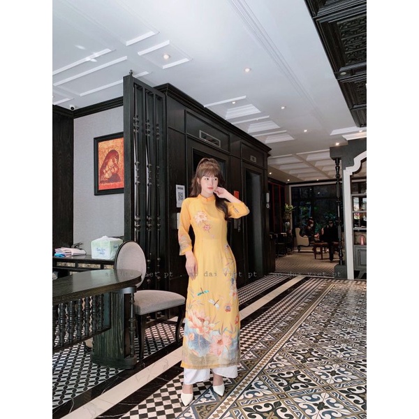 🥰 Áo dài  cách tân tơ óng nữ đẹp hàng thiết kế cao cấp
