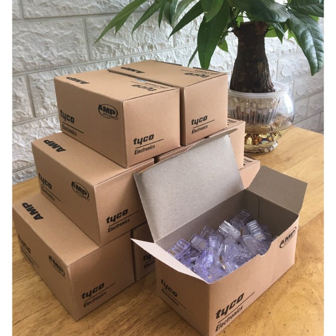 Hộp 100 hạt mạng RJ45 AMP