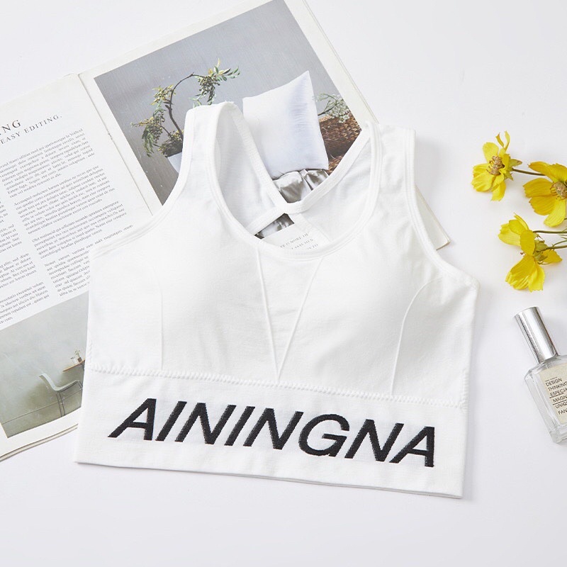 ÁO CROPTOP BRA chữ xinh xắn siêu yêu