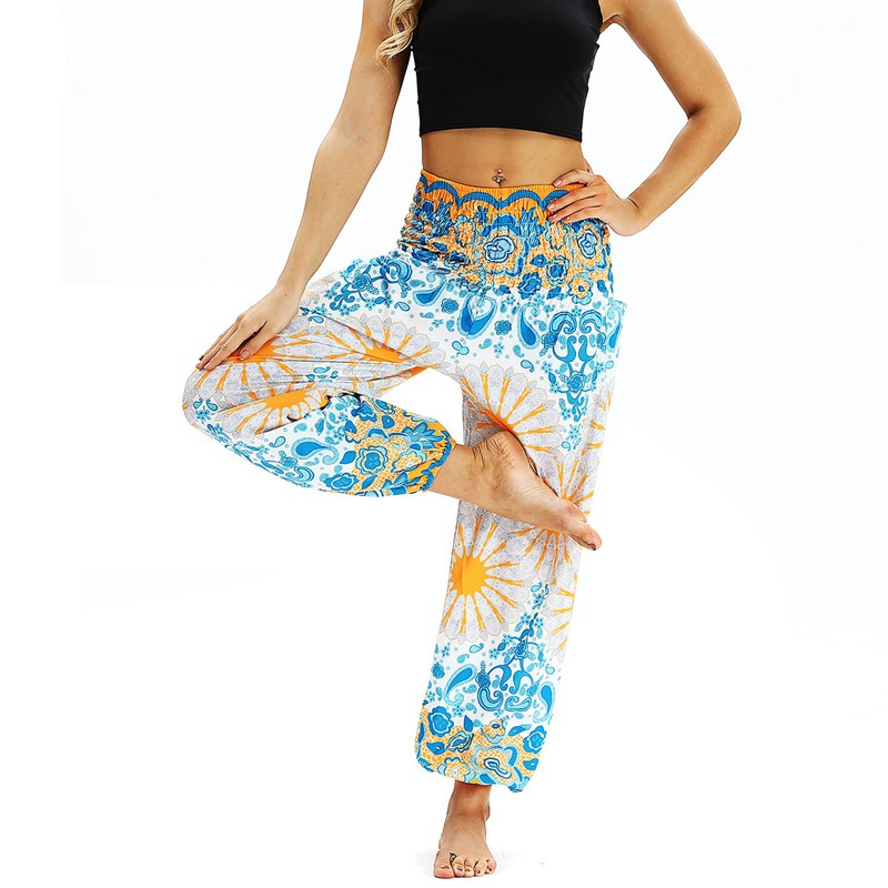 Quần Tập Yoga In Hoa Phong Cách Bohemian Cho Nữ | BigBuy360 - bigbuy360.vn