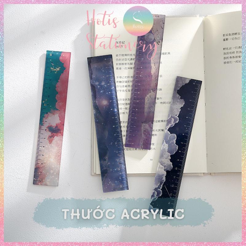 [HOTIS] Thước acrylic NOTE FOR 15cm in họa tiết