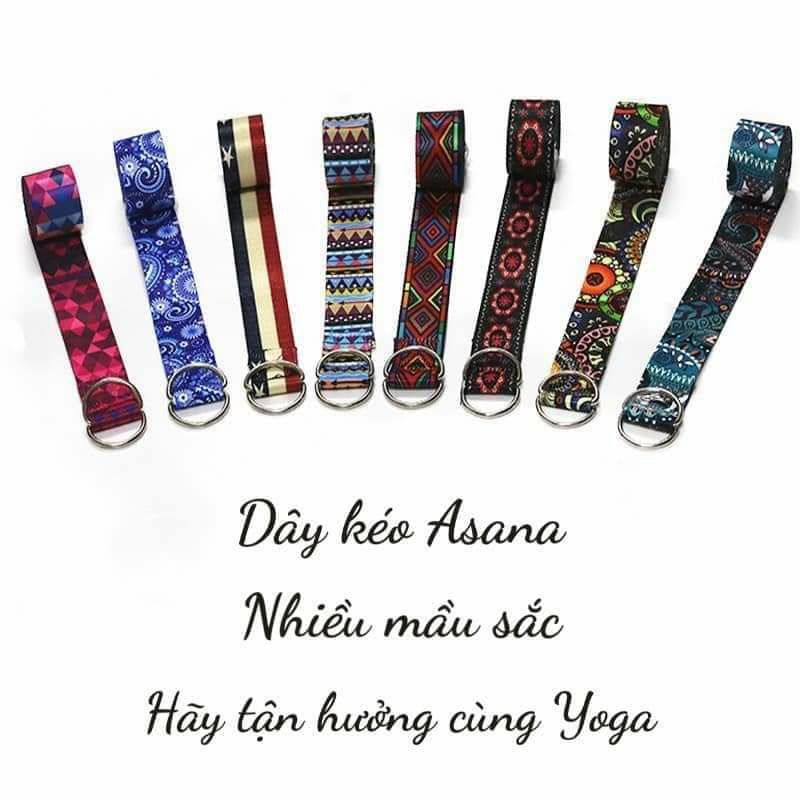 DÂY ĐAI  TẬP YOGA HOA VĂN CAO CẤP DÀI 2,5M