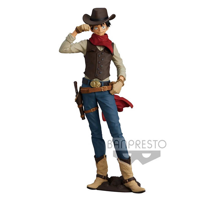 Mô Hình Nhân Vật Hoạt Hình one piece 18cm Mô Hình Nhân Vật Luffy Cowboy Zoro Luffy Nami Trong One Piece