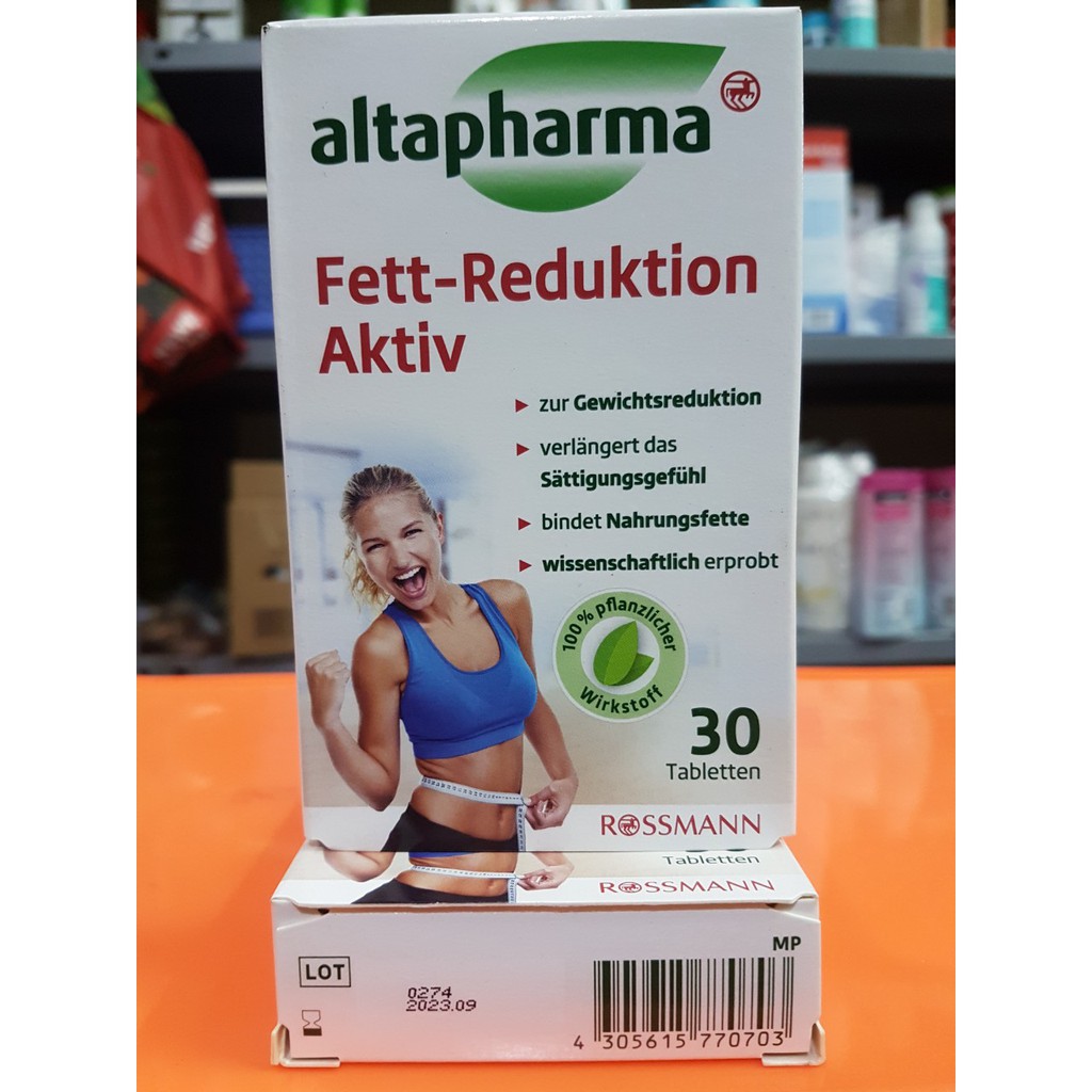 Giảm cân altapharma Fett Reduktion hộp 30 viên của Đức