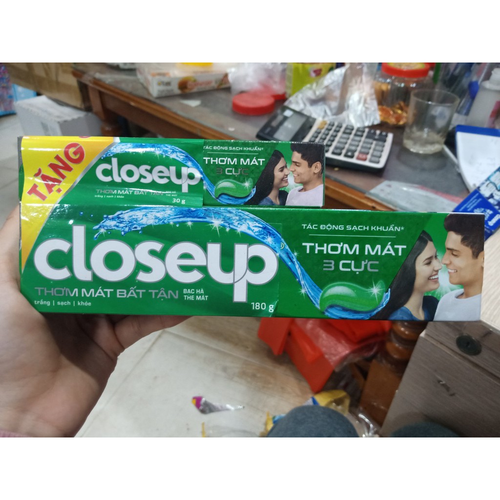 Kem đánh răng Closeup hàng chuẩn Uniliver hàng không kẹp