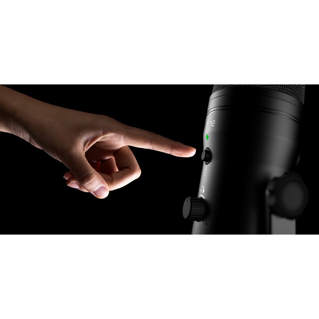 MICRO THU ÂM FIFINE K690 USB MIC WITH FOUR POLAR PATTERNS, GAIN DIALS, A LIVE MONITORING JACK & A MUTE