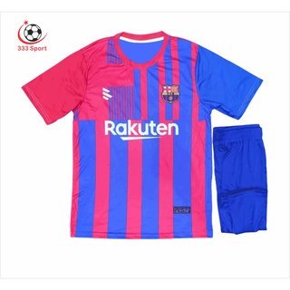 Bộ quần áo bóng đá Barca chất thun lạnh mặc mát,co dãn cực tốt
