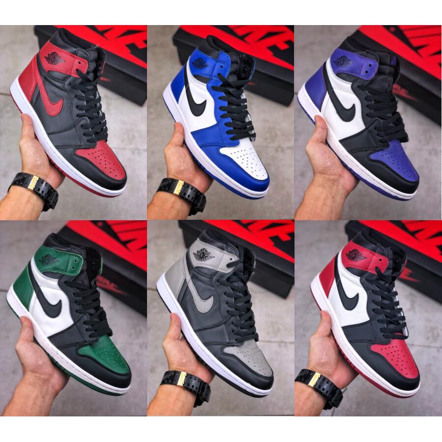 Nike air jordan 1 giày bóng rổ retro cho nam giày nữ AJ1 giày thể thao đế thấp hàng đầu 36-45