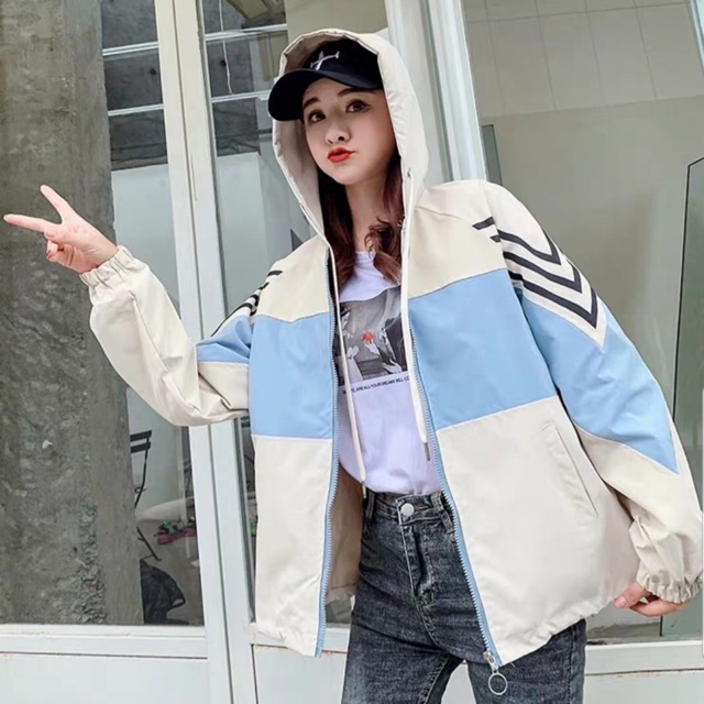 ÁO KHOÁC GIÓ PHỐI KẺ ĐEN 3 MÀU SIÊU ĐẸP | BigBuy360 - bigbuy360.vn