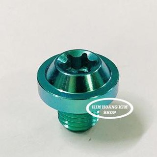 Ốc TITAN GR5 gắn chân kính 10 li răng Thuận (xanh Lục Bảo)