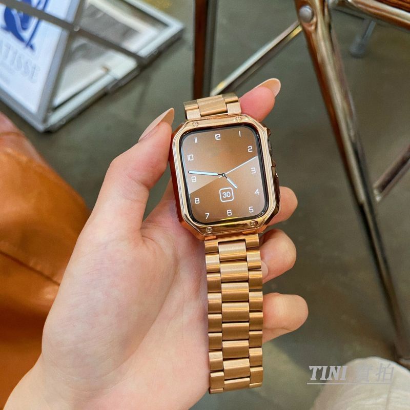 Dây Đeo Thay Thế Bằng Thép Không Gỉ Mềm Cho Đồng Hồ Thông Minh Apple Watch Series 8 7 6 5 4 3 SE S8 Ultra 38mm 41 42 44mm 49mm 45mm
