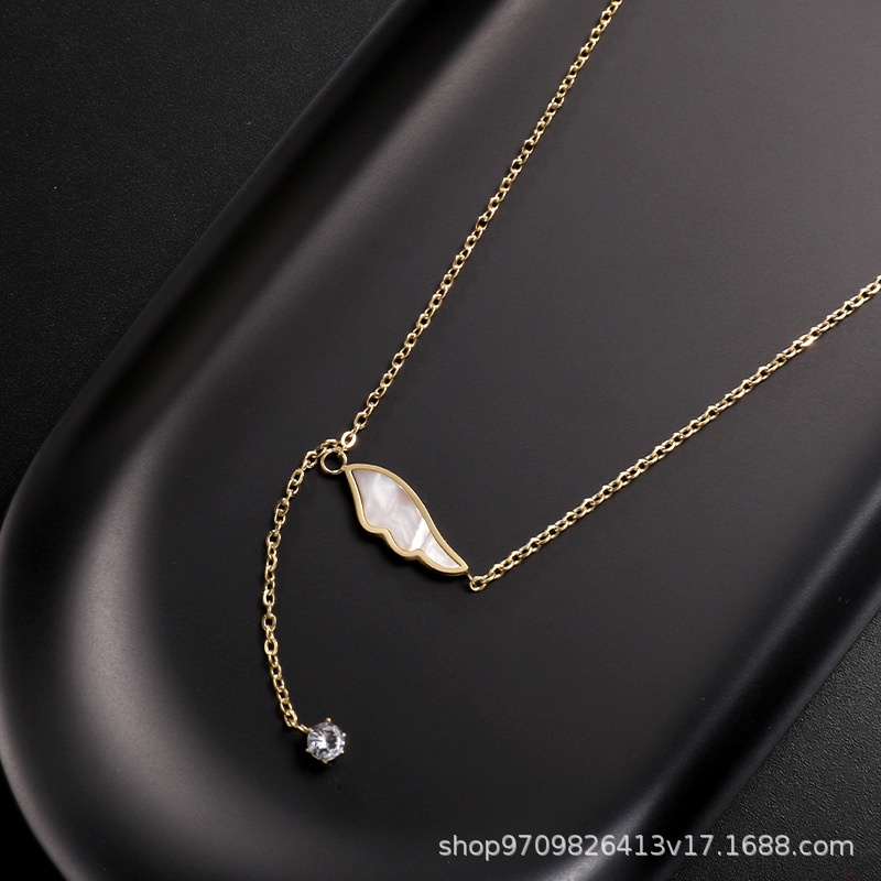 Vòng cổ Thép Titan Mặt Đơn Giản Thời Trang Nhật Hàn Cho Nữ