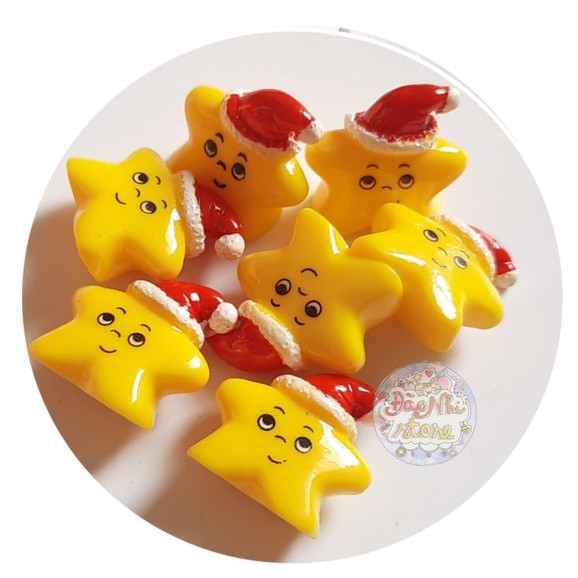 mô hình ngôi sao đội nó giáng sinh trang trsi bonsai hoặc slime