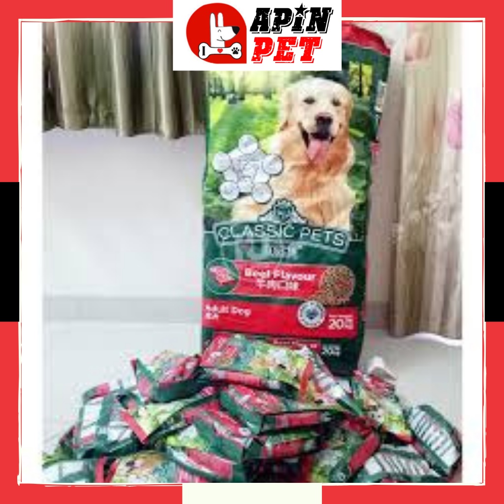 Thức Ăn Hạt Cho Chó Lớn Vị Bò Classic Pet Nhập Khẩu Chính Hãng Thái Lan Gói 400g-Shop ApinPet