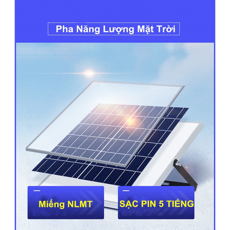 ĐÈN NĂNG LƯỢNG MẶT TRỜI MAX TECH 60W - 100W SOLAR LIGHT - PIN SẠC TRỌN DỜI - CHỐNG NƯỚC IP67- bảo hành 1 năm