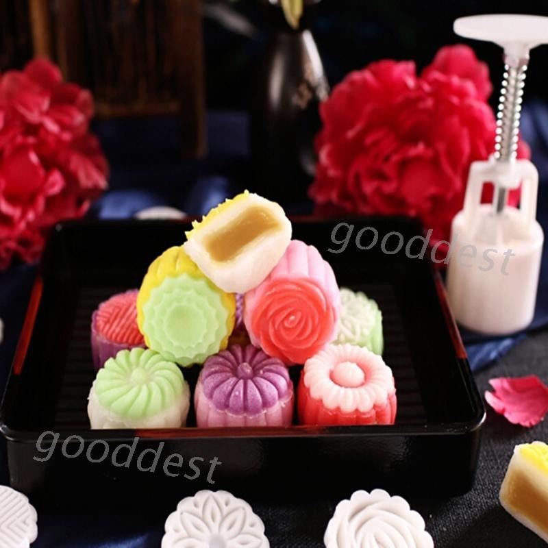 50g Khuôn Cắt Bánh Trung Thu Hình Hoa 3d