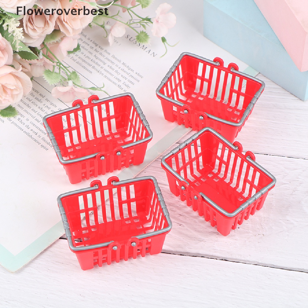 Giỏ mua sắm mini kiểu dáng ngộ nghĩnh cho nhà búp bê