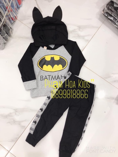 Bộ siêu nhân Batman cho bé trai