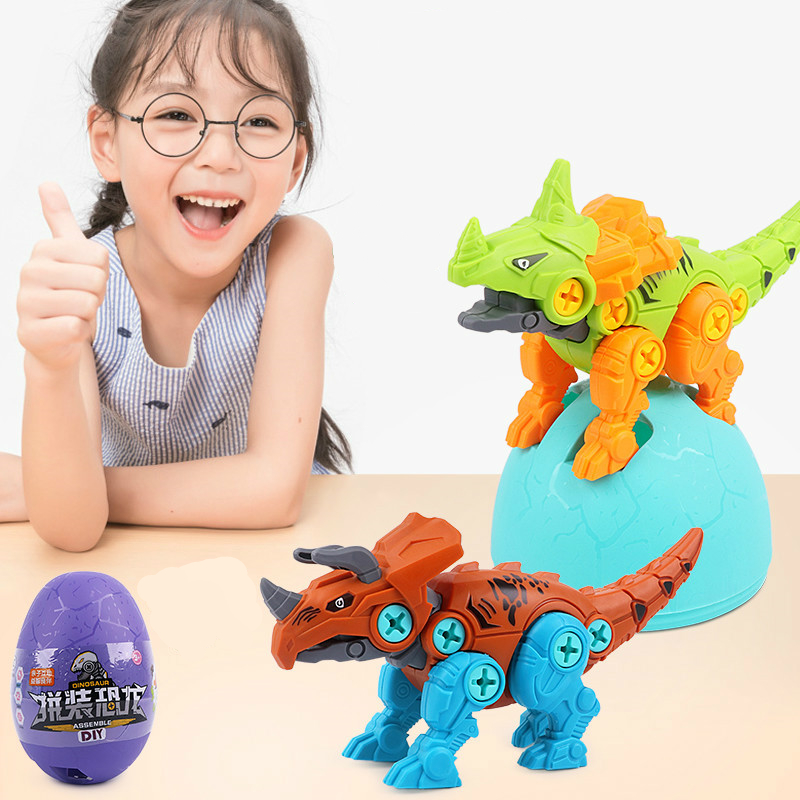 Bộ Đồ Chơi Lắp Ráp Khủng Long Bằng Gỗ Cho Bé