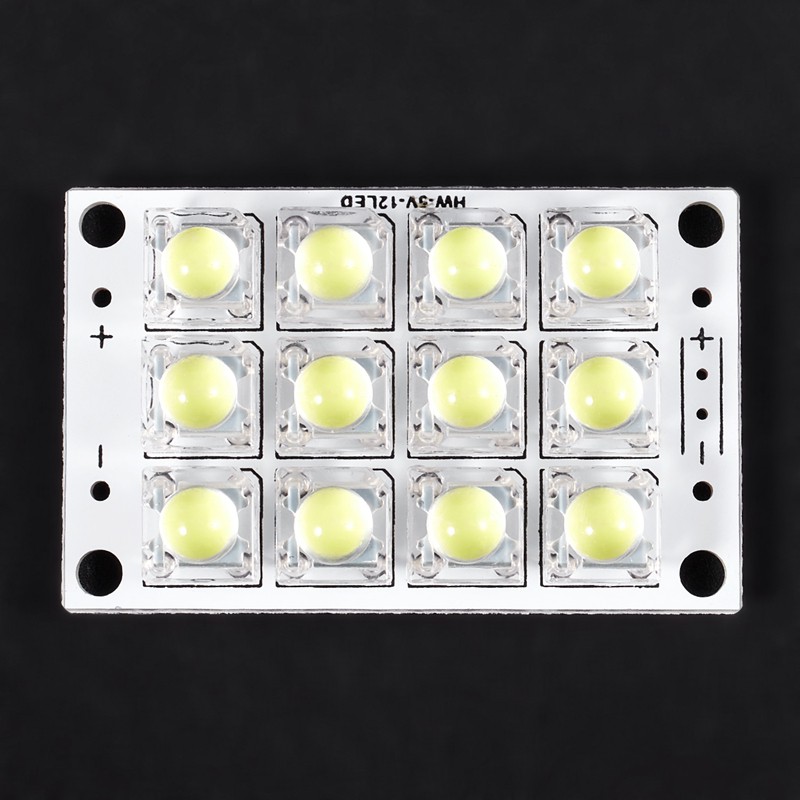 Đèn LED siêu sáng DC 3V 5V 12 bóng cho xe hơi