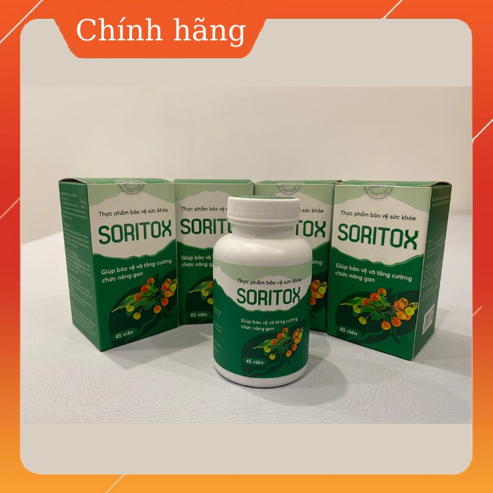 [CHÍNH HÃNG] Soritox Viên uống giải độc gan, hỗ trợ các bệnh về gan | Thế Giới Skin Care