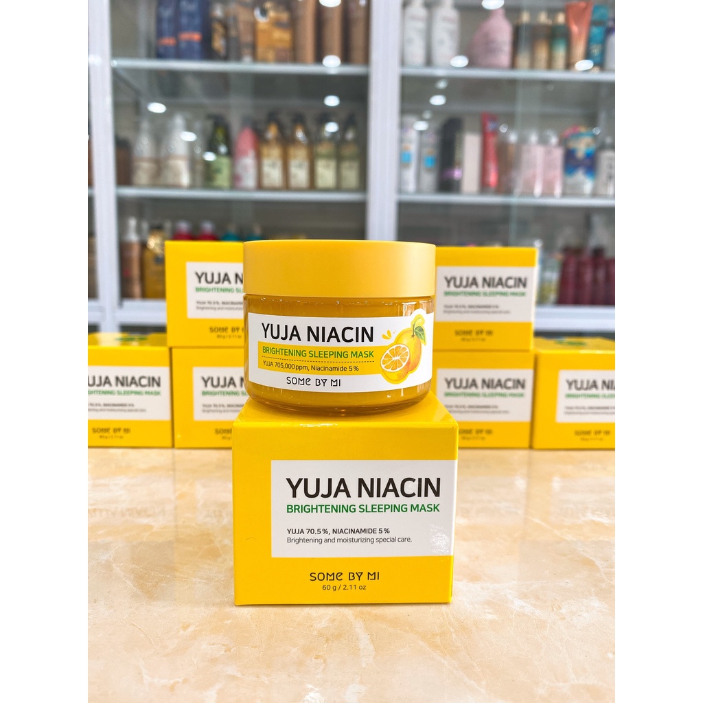Mặt Nạ Ngủ Dưỡng Trắng Some By Mi Yuja Niacin 30 Days Miracle Brightening Sleeping Mask Hàn Quốc 60g