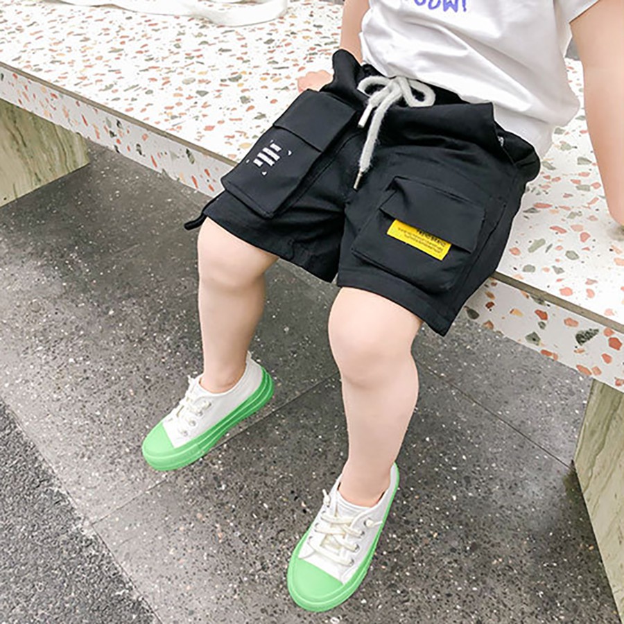 Quần Short Kaki Túi Hộp Co Giãn Size Đại Xuất Hàn Quần Sooc Cho Bé Trai Bé Gái BOBO QS03