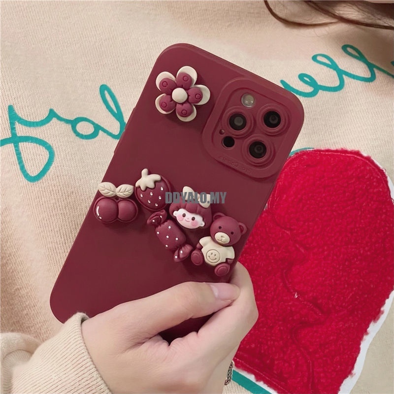 Ốp Điện Thoại Mềm In Hình Gấu/Bé Gái Cho Realme 8i 9i 9 Pro Plus C35 C31 7 5 6 Pro