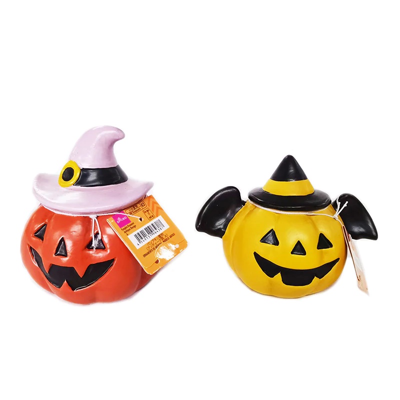 Daiso Halloween Tượng Trang trí bí ngô - Thiết kế cổ điển - A