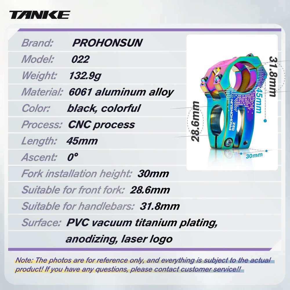 Phụ Tùng Xe Đạp Leo Núi 45mm 0 ° 28.6mm