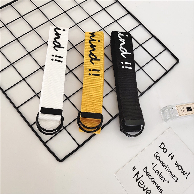 Dây thắt lưng vải canvas phong cách thời trang cho nữ