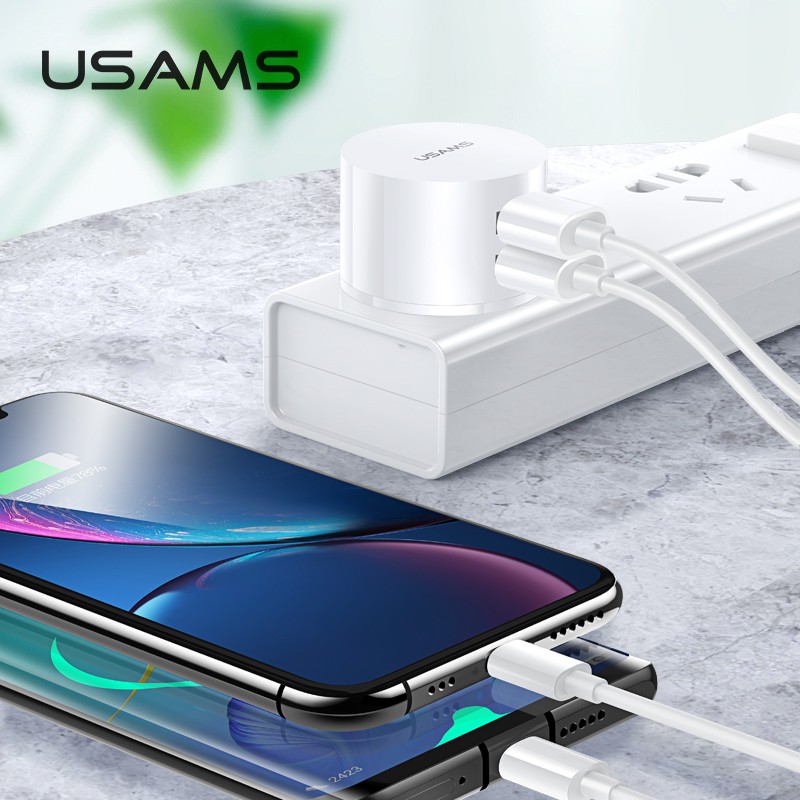 Cốc Sạc Nhanh USAMS T20 10W Chuẩn EU US UK