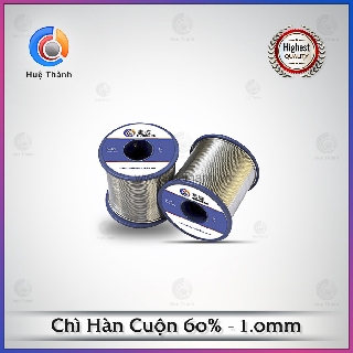 Chì hàn cuộn 60% Φ1.0mm, đảm bảo tin dùng, chất lượng, hàng uy tín, giá rẻ cạnh tranh, hỗ trợ lâu dài