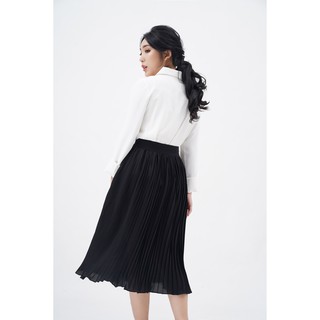 Áo sơ mi nữ lụa mềm cổ đức Lucci Harriet